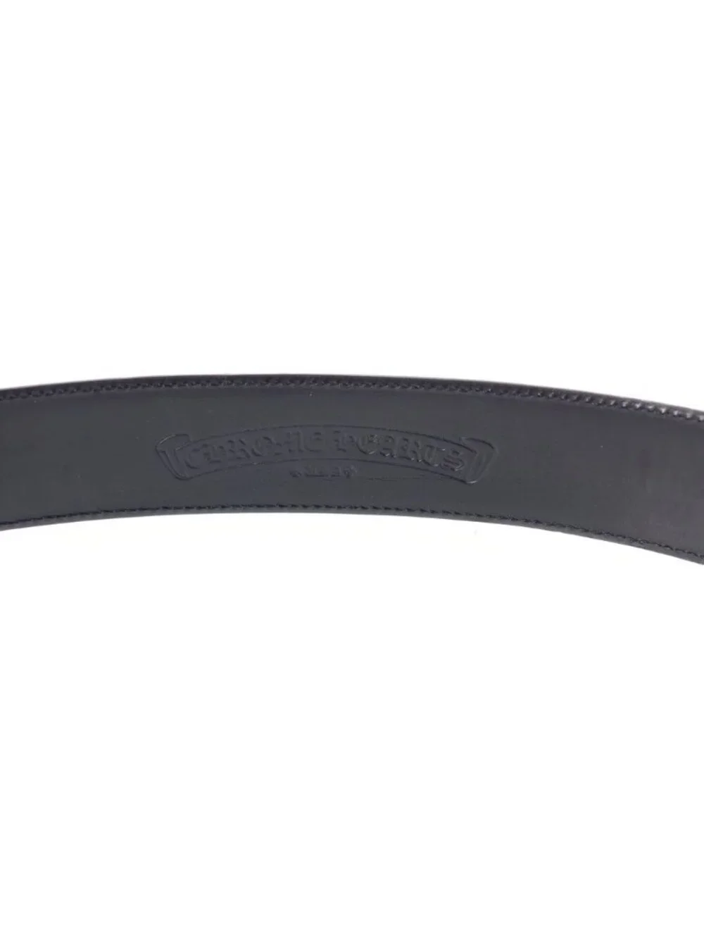 Chrome Hearts Blt Otj 1.5 Leather Belt Black Silver